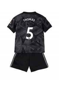 Arsenal Thomas Partey #5 Babytruitje Uit tenue Kind 2022-23 Korte Mouw (+ Korte broeken)